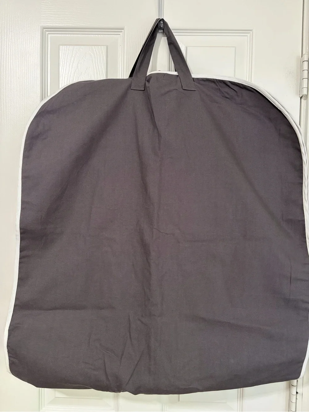 THOM BROWNE Garment Carrier Suit Bag gray Cotton With Logo + Velvet Hanger